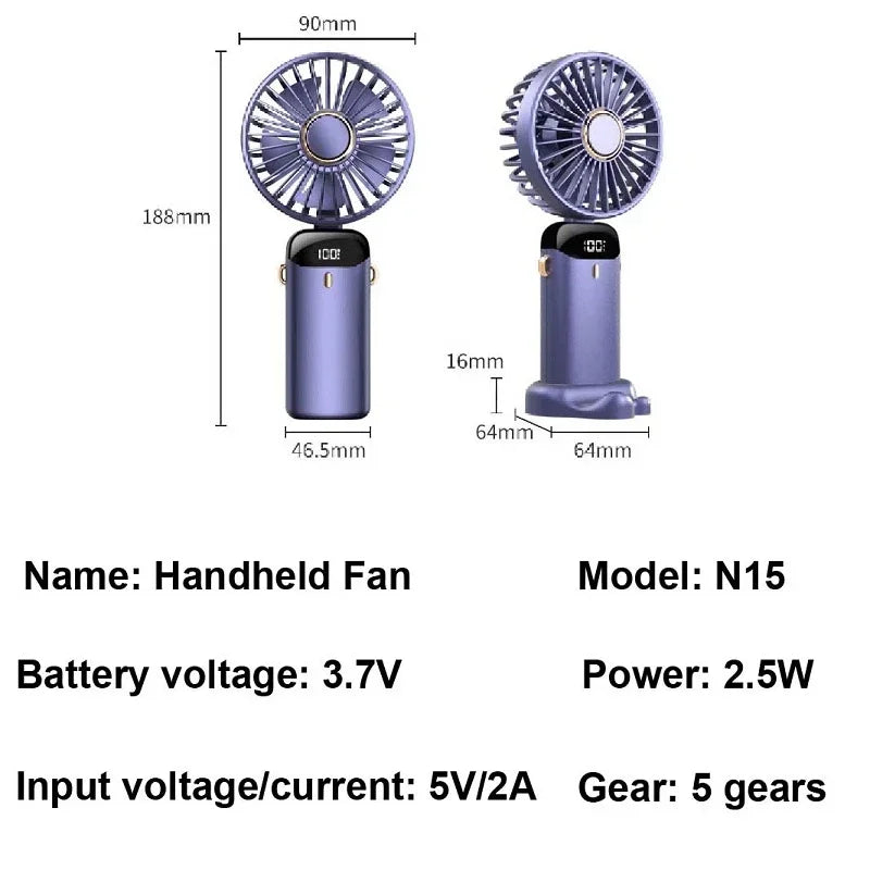 Rechargeable Portable Fan